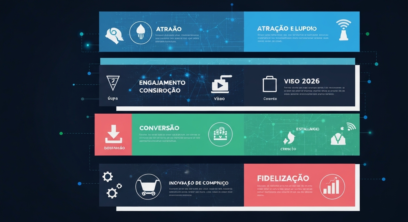 Como desenvolver uma estratégia de marketing de conteúdo que converta curiosos em clientes fiéis através do funil de vendas em 2026?